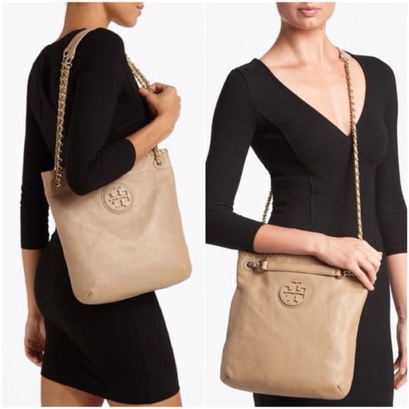 Tory Burch Gold Marion Swingpack Book Bag - Picture 16 of 16